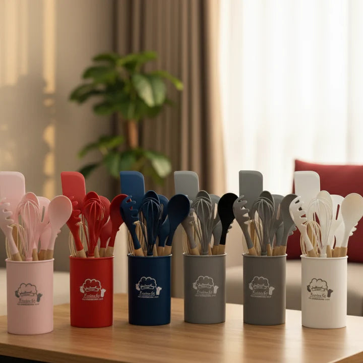 Daily Houseware Silicone Kitchen Utensil Set
