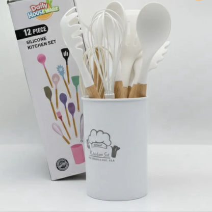 Daily Houseware Silicone Kitchen Utensil Set