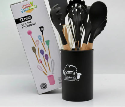 Daily Houseware Silicone Kitchen Utensil Set