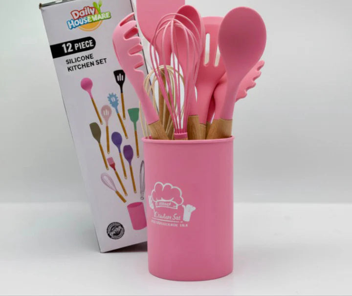 Daily Houseware Silicone Kitchen Utensil Set