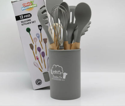 Daily Houseware Silicone Kitchen Utensil Set