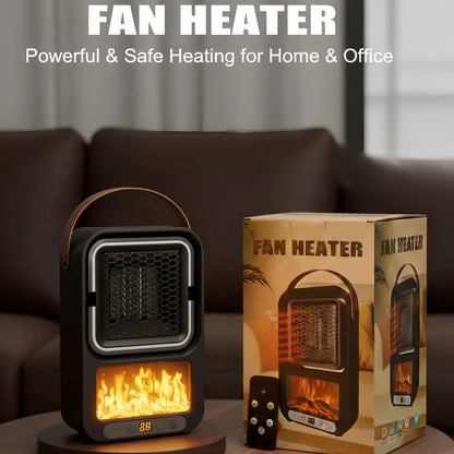 Black Fan Heater – Portable Electric Room Heater